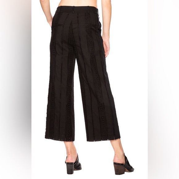 Veronica Beard Leta gaucho Women's Black Wide-Leg Pants - Picture 2 of 16